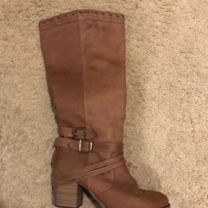 faux leather boots